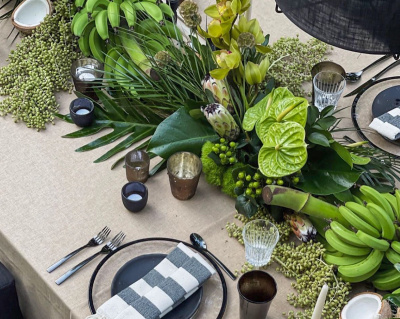 Оформление стола “Tropical table”